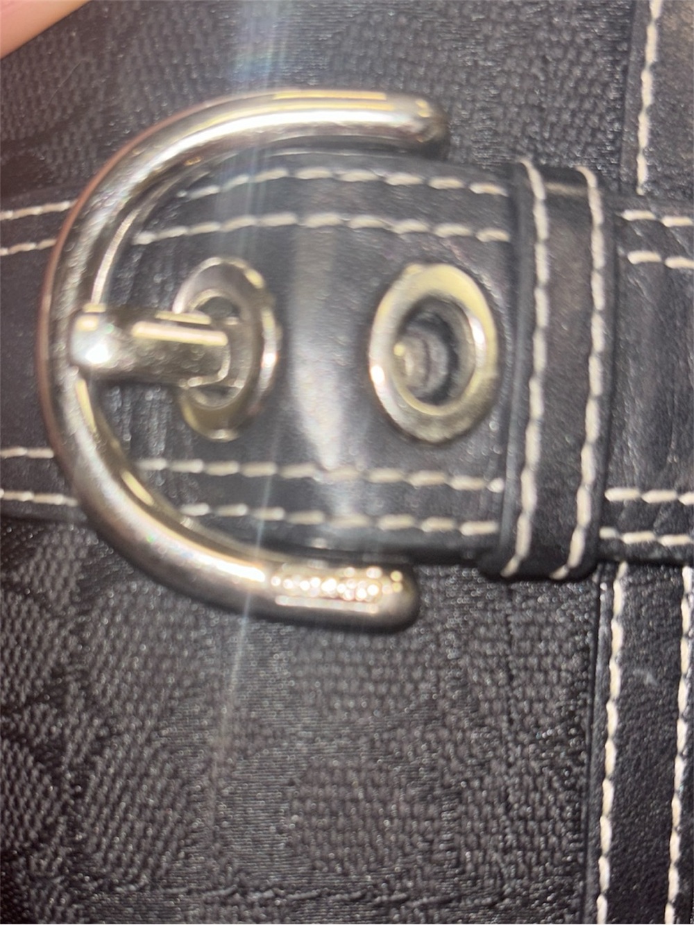 Coach Black C Patterned Women's Wallet - Picture 5 of 8